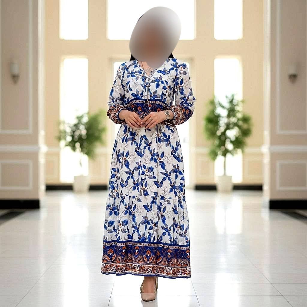 پیراهن ماکسی نخی