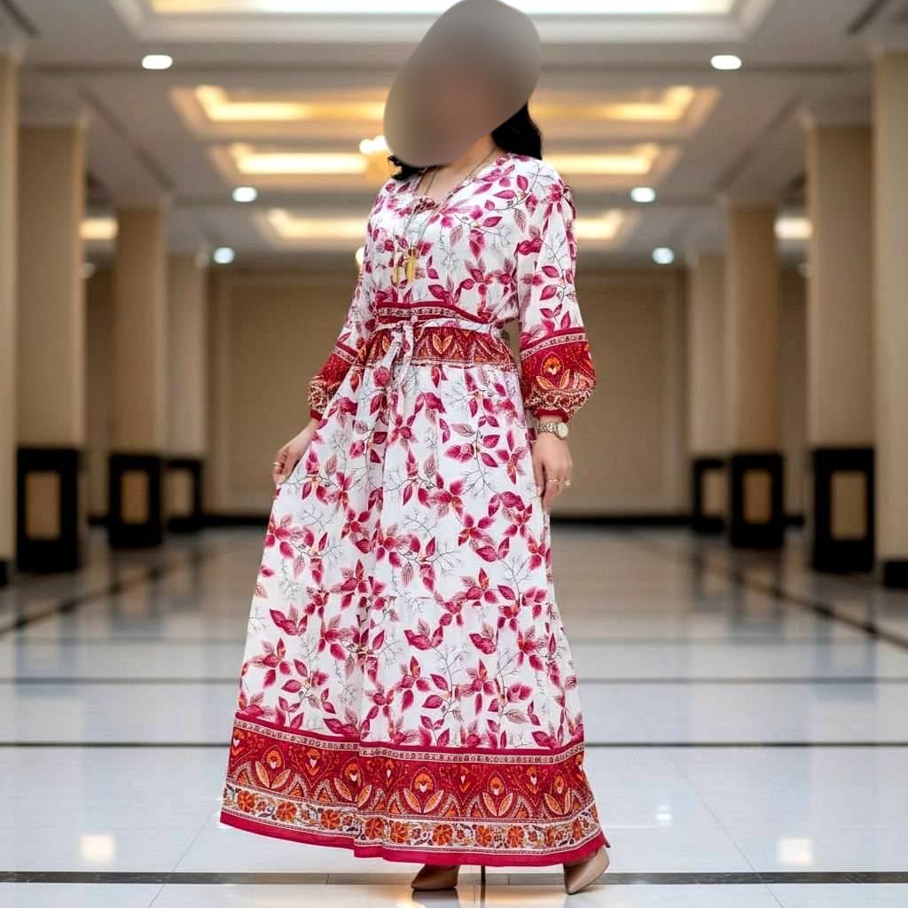 پیراهن ماکسی نخی