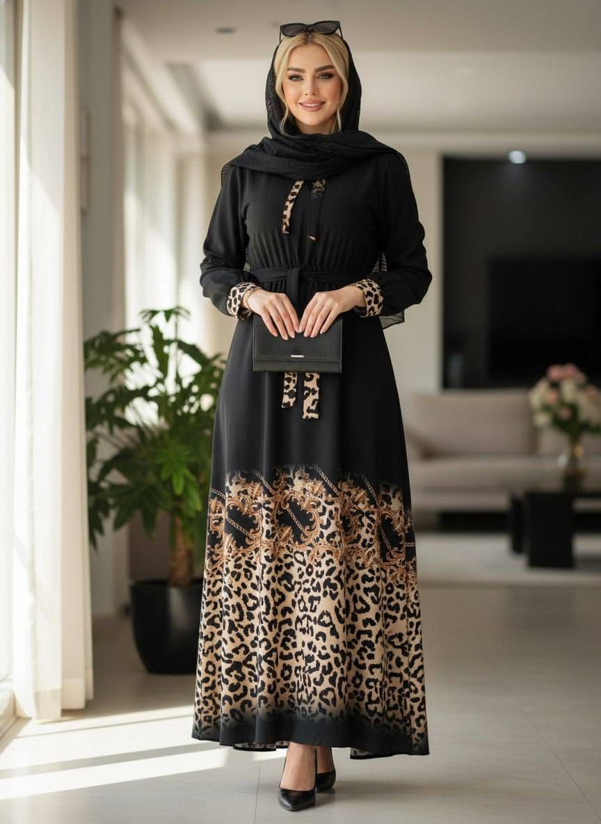پیراهن ساحلی نیلوفر