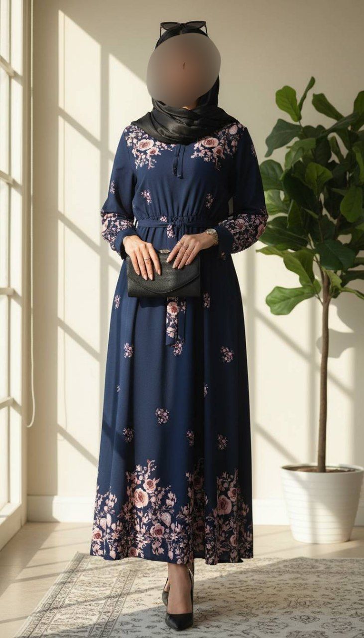  پیراهن یقه چین گلستان